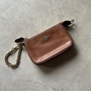 Coach Wristlet with Chain